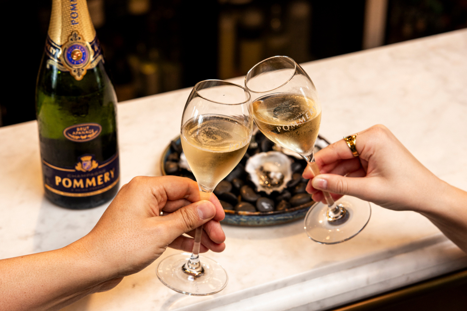 Cheers at Garcon Bleu Cheers at Garcon Bleu